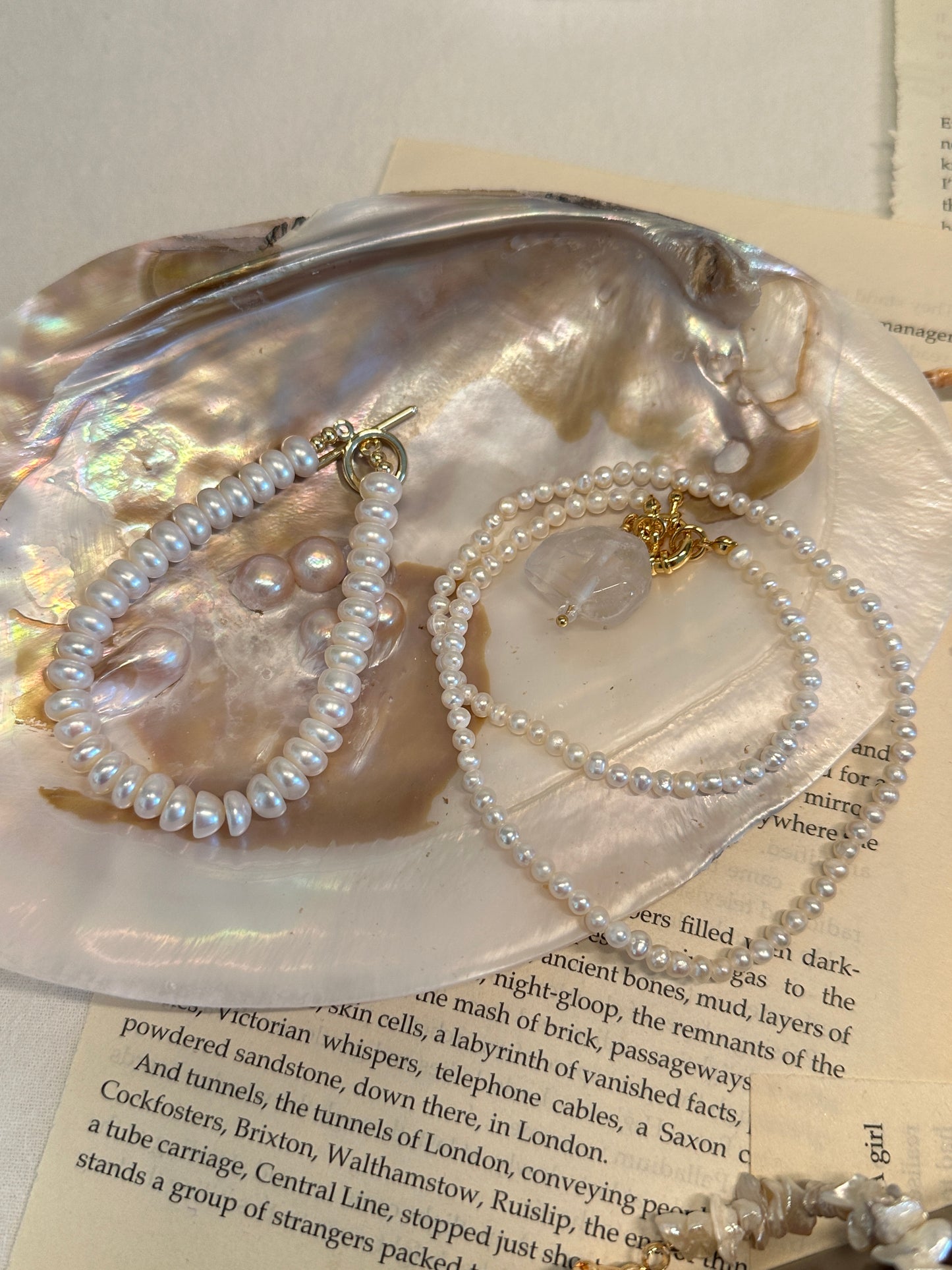 Serene Abacus Pearl Bracelet