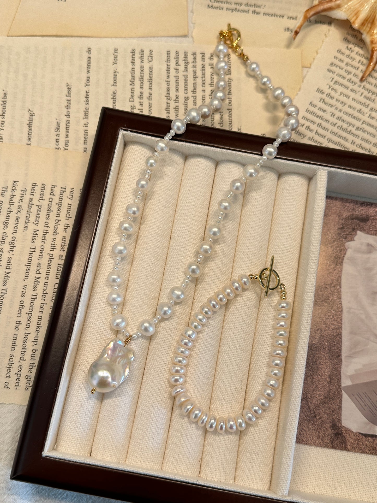 Serene Abacus Pearl Bracelet
