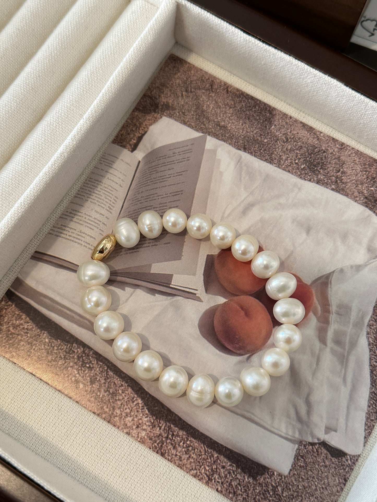 Vintage Baroque Pearl Threaded Bracelet