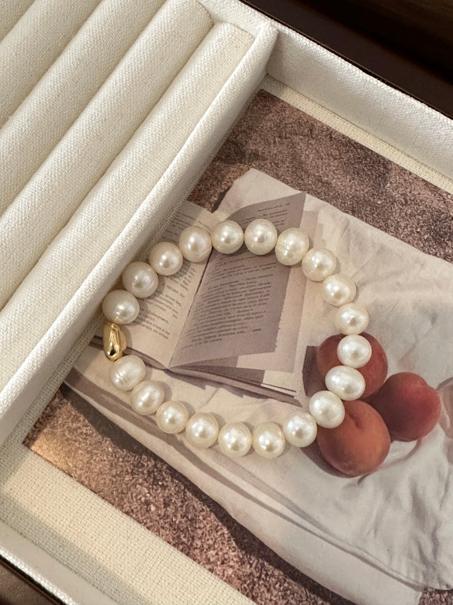 Vintage Baroque Pearl Threaded Bracelet