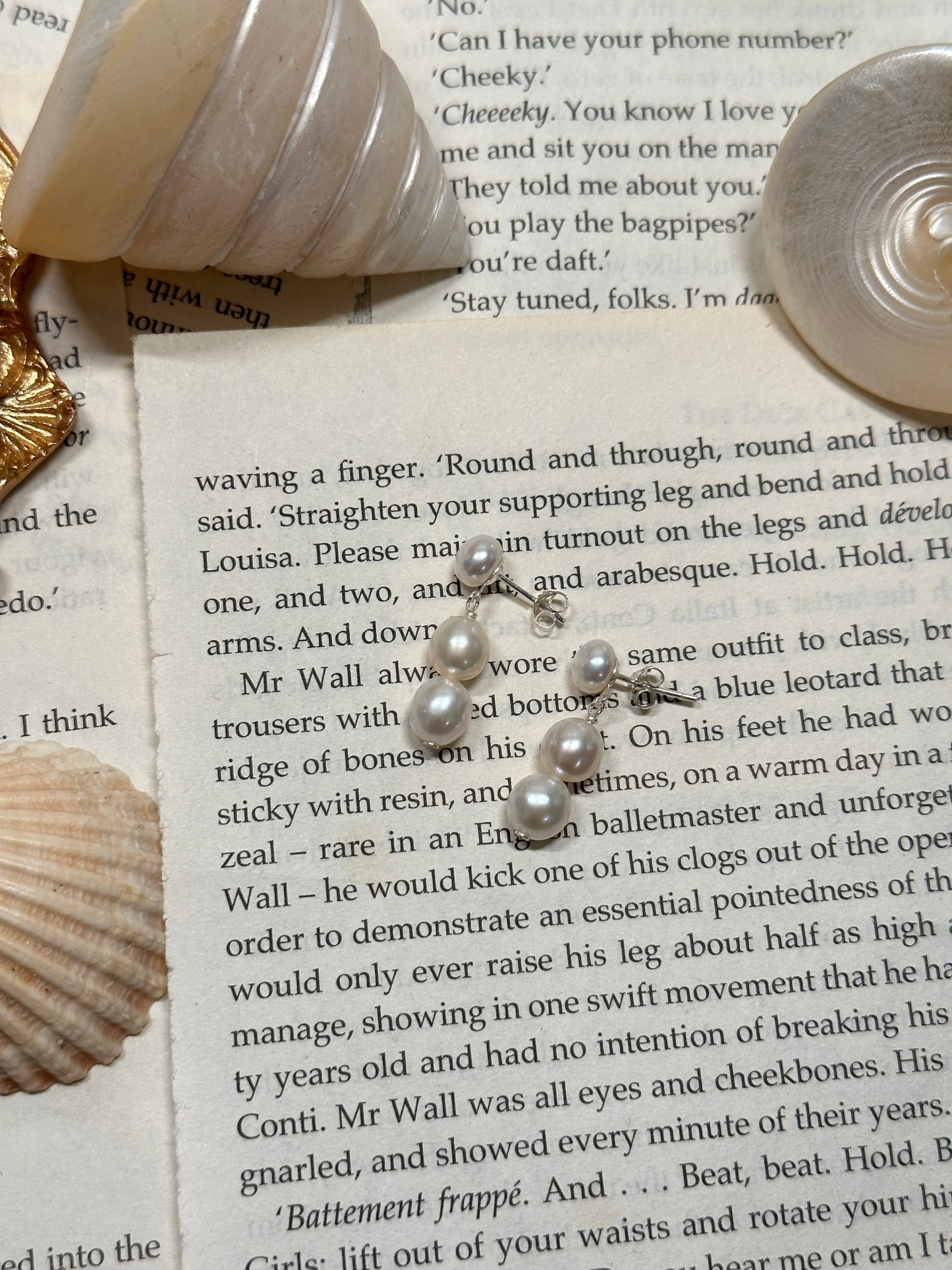 Radiant Pearl Silver Earrings