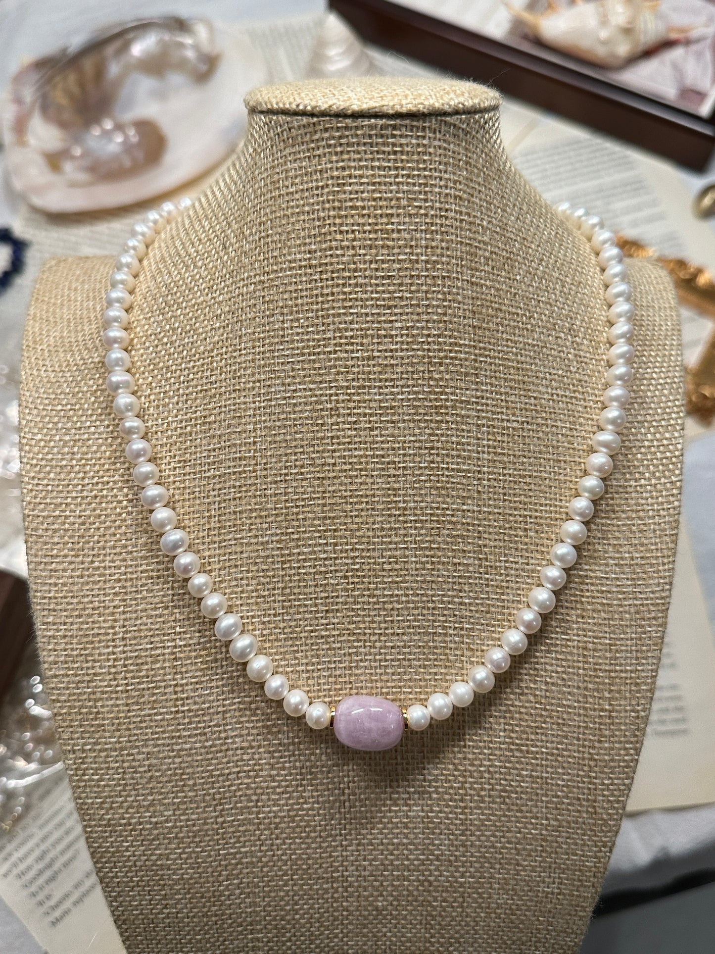 Enchanting Amethyst Pearl Necklace