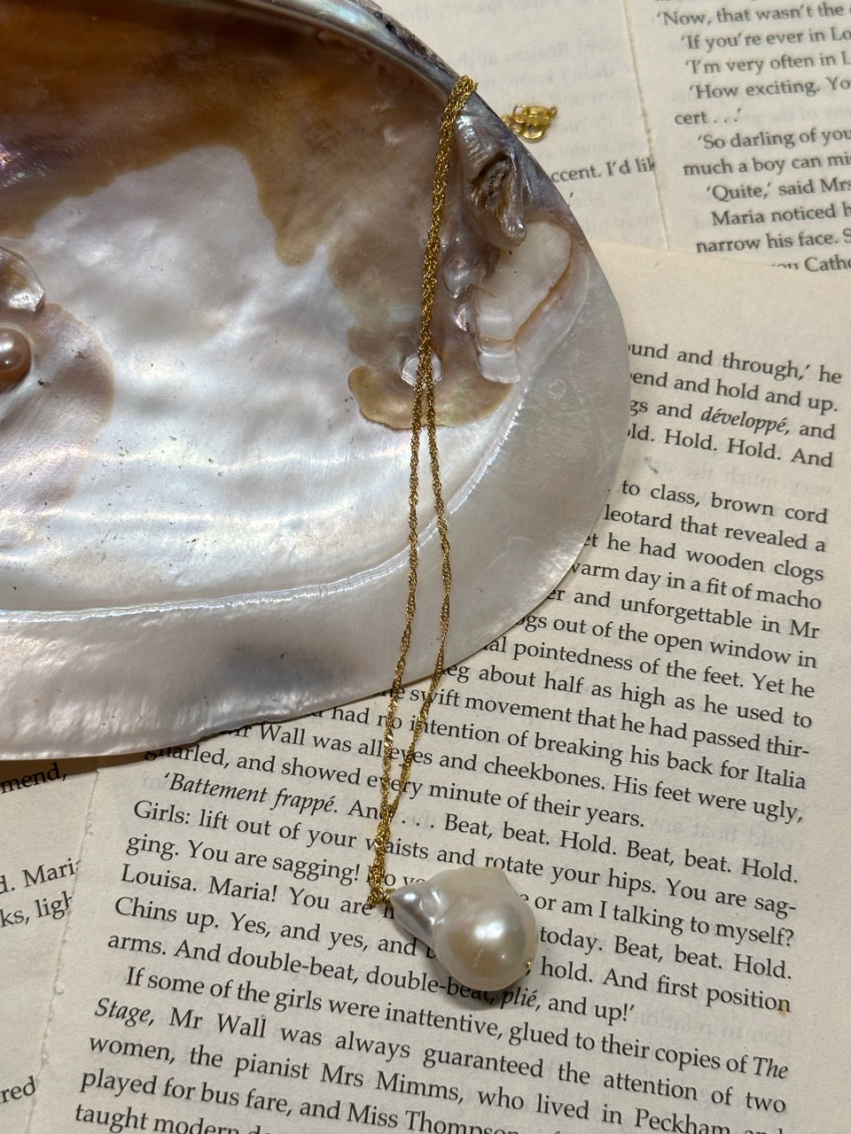 Radiant Baroque Pearl Statement Necklace