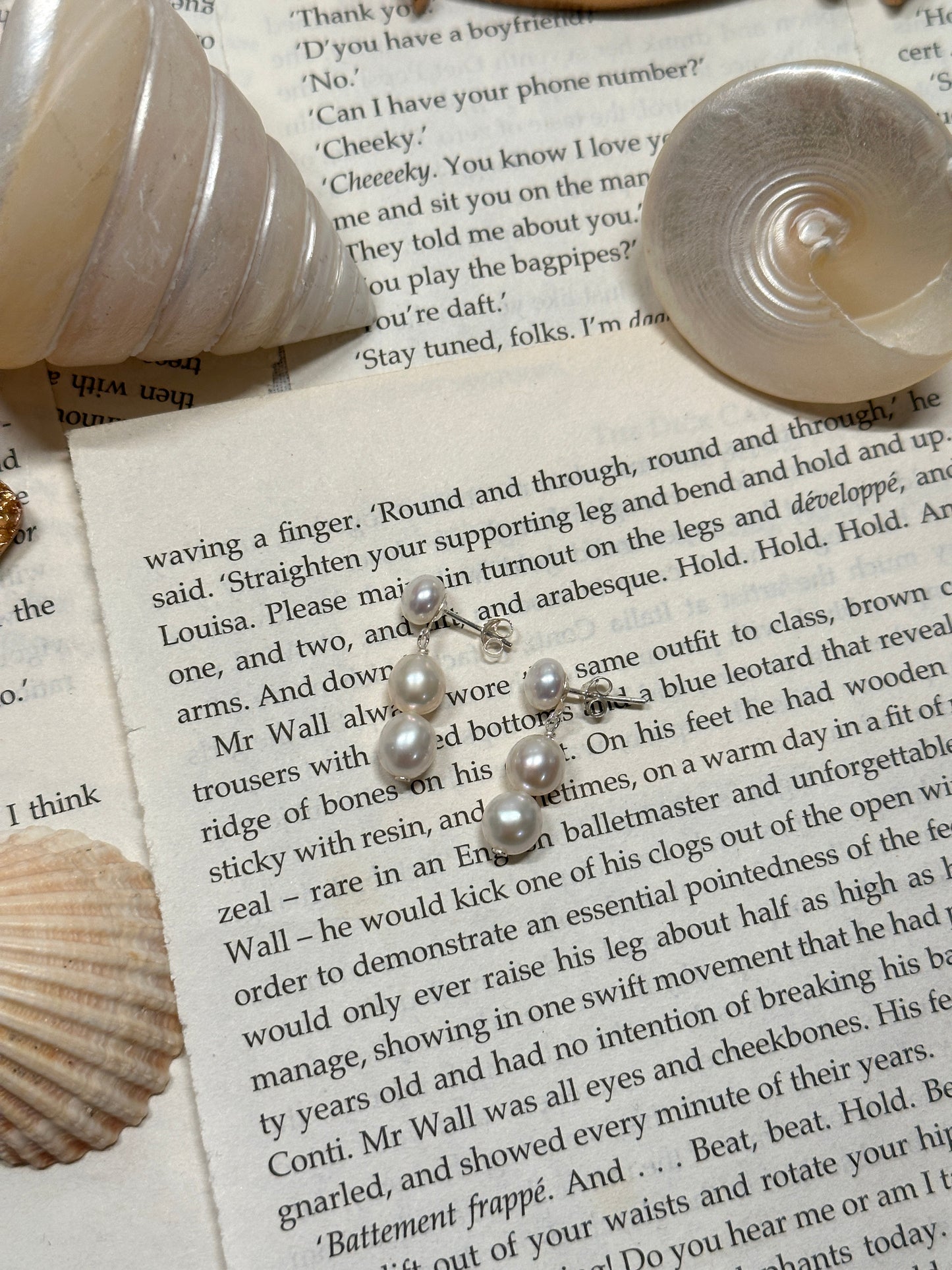 Radiant Pearl Silver Earrings