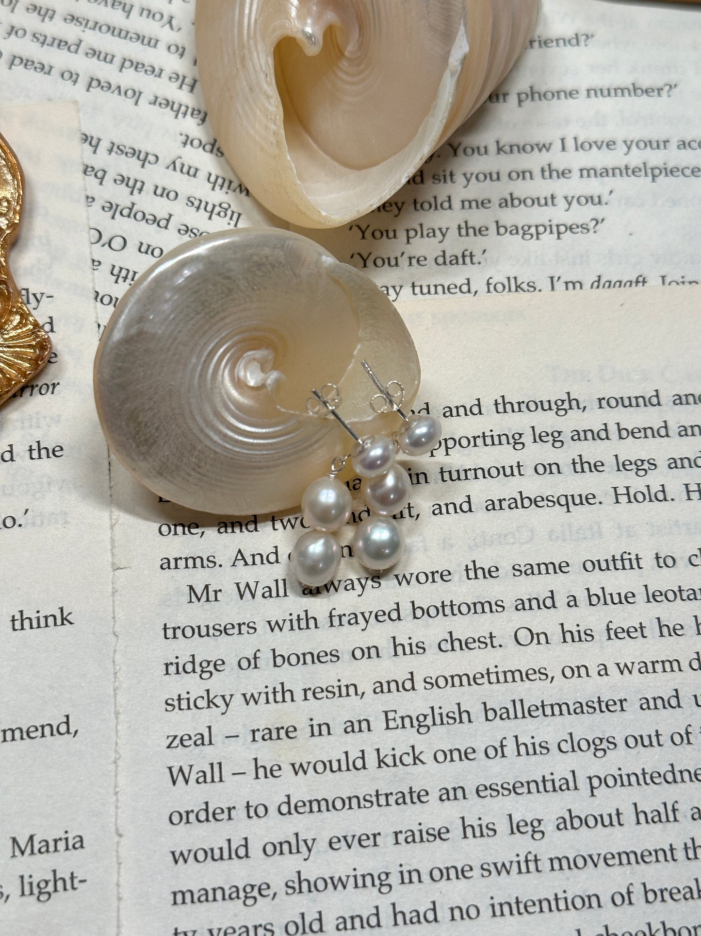璀璨珍珠银耳环