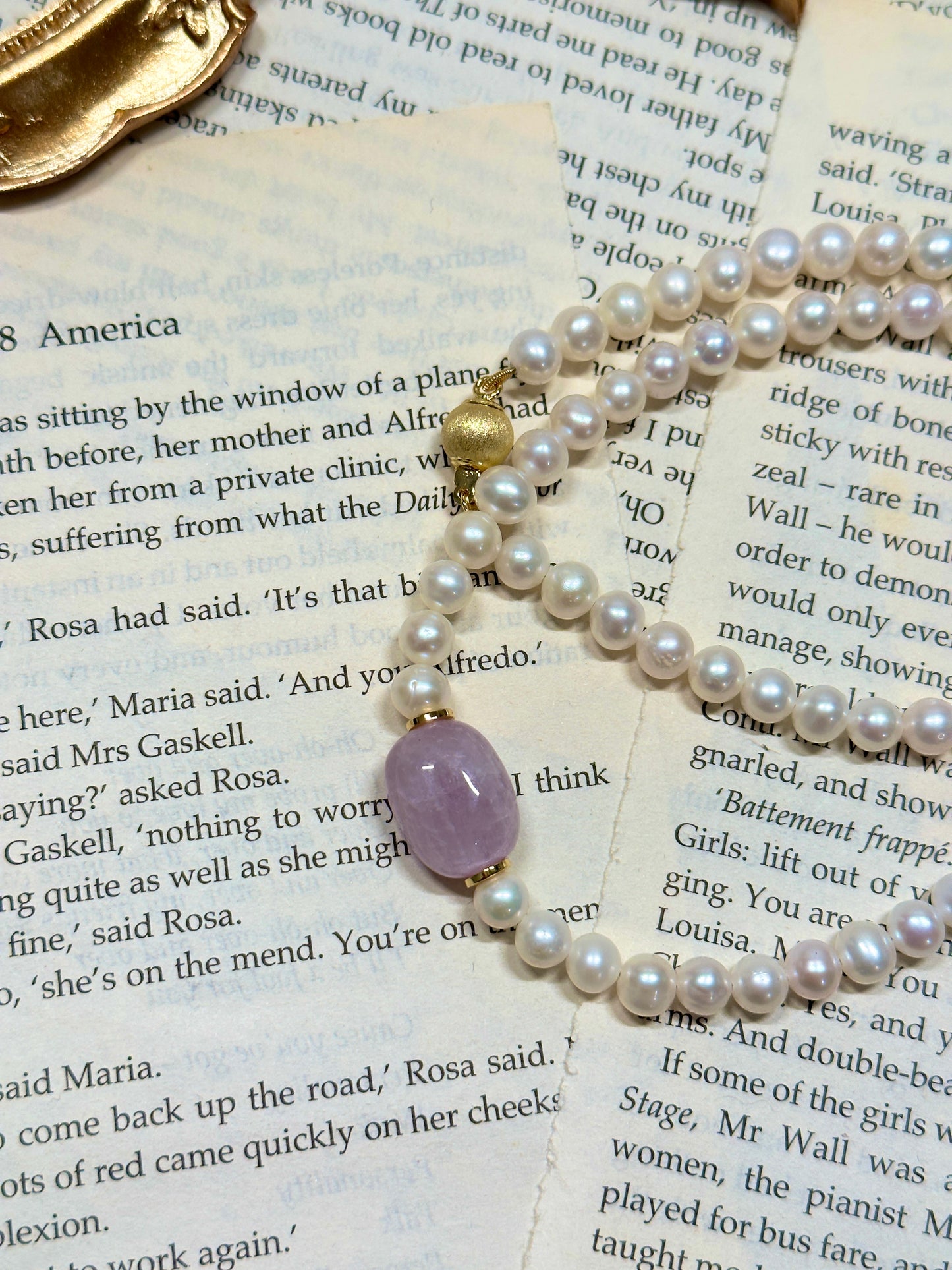Enchanting Amethyst Pearl Necklace