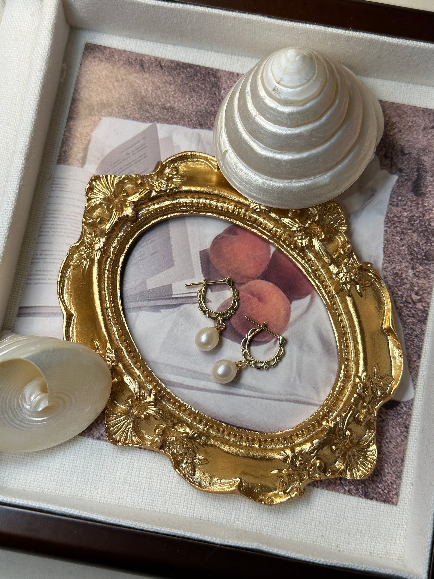 Lace Pearl Earrings