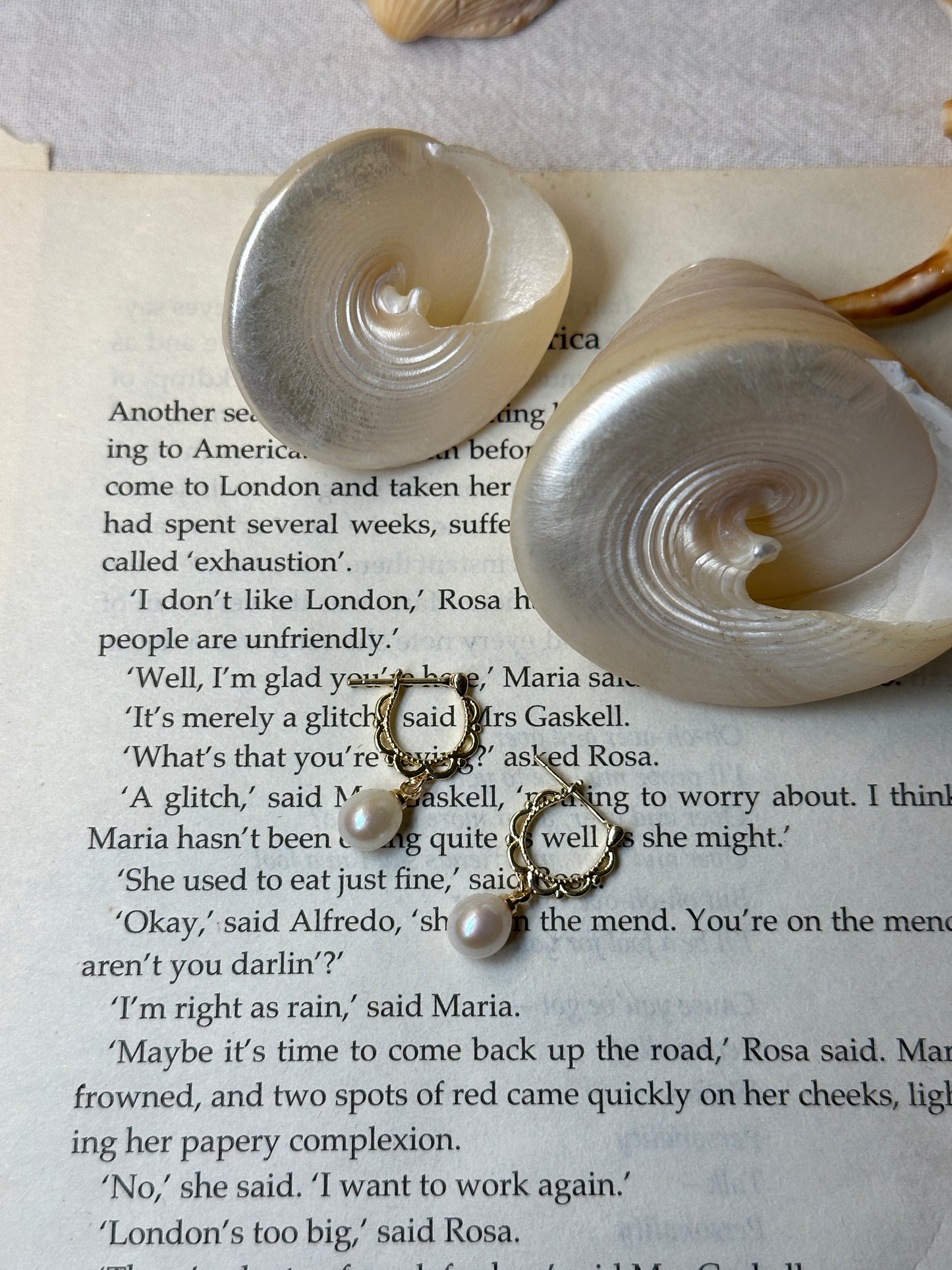 Lace Pearl Earrings