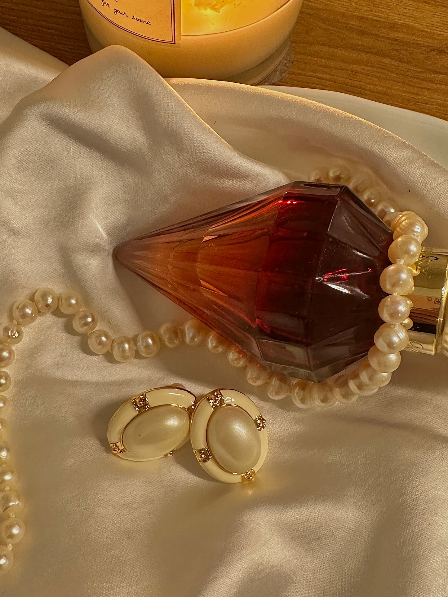 Boucles d'oreilles en perles de style vintage