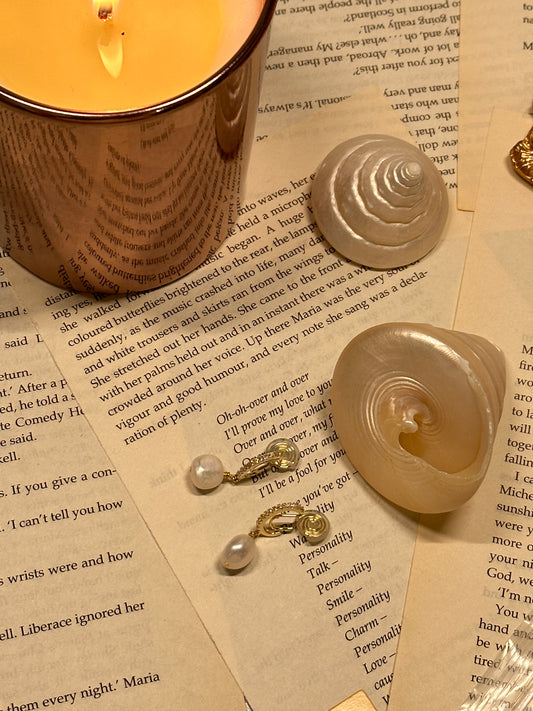 Clips d'oreille en perles d'eau douce naturelles