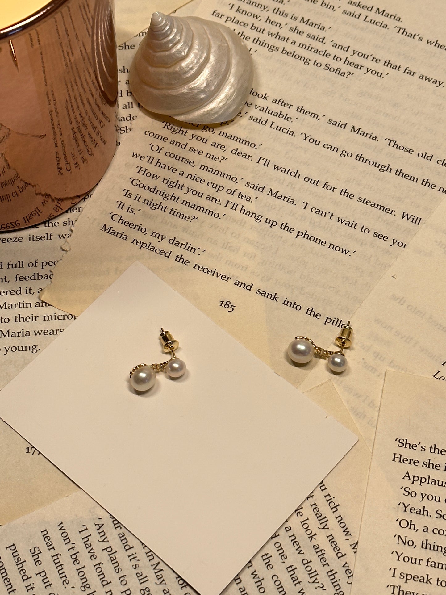 High-quality Double Freshwater Pearl Earrings