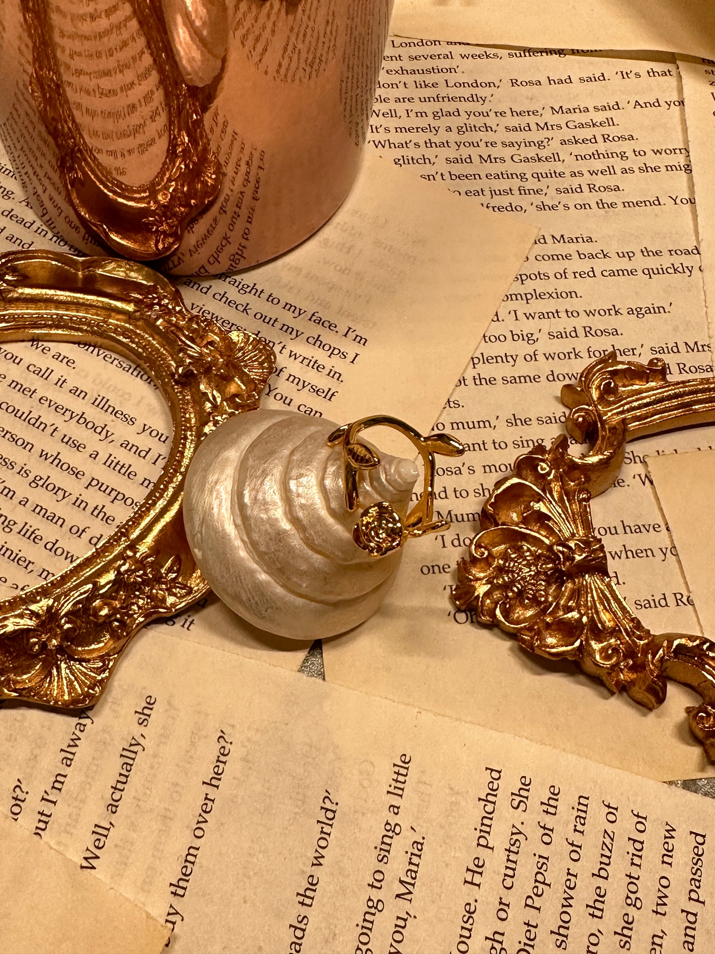 Bague rosette vintage française