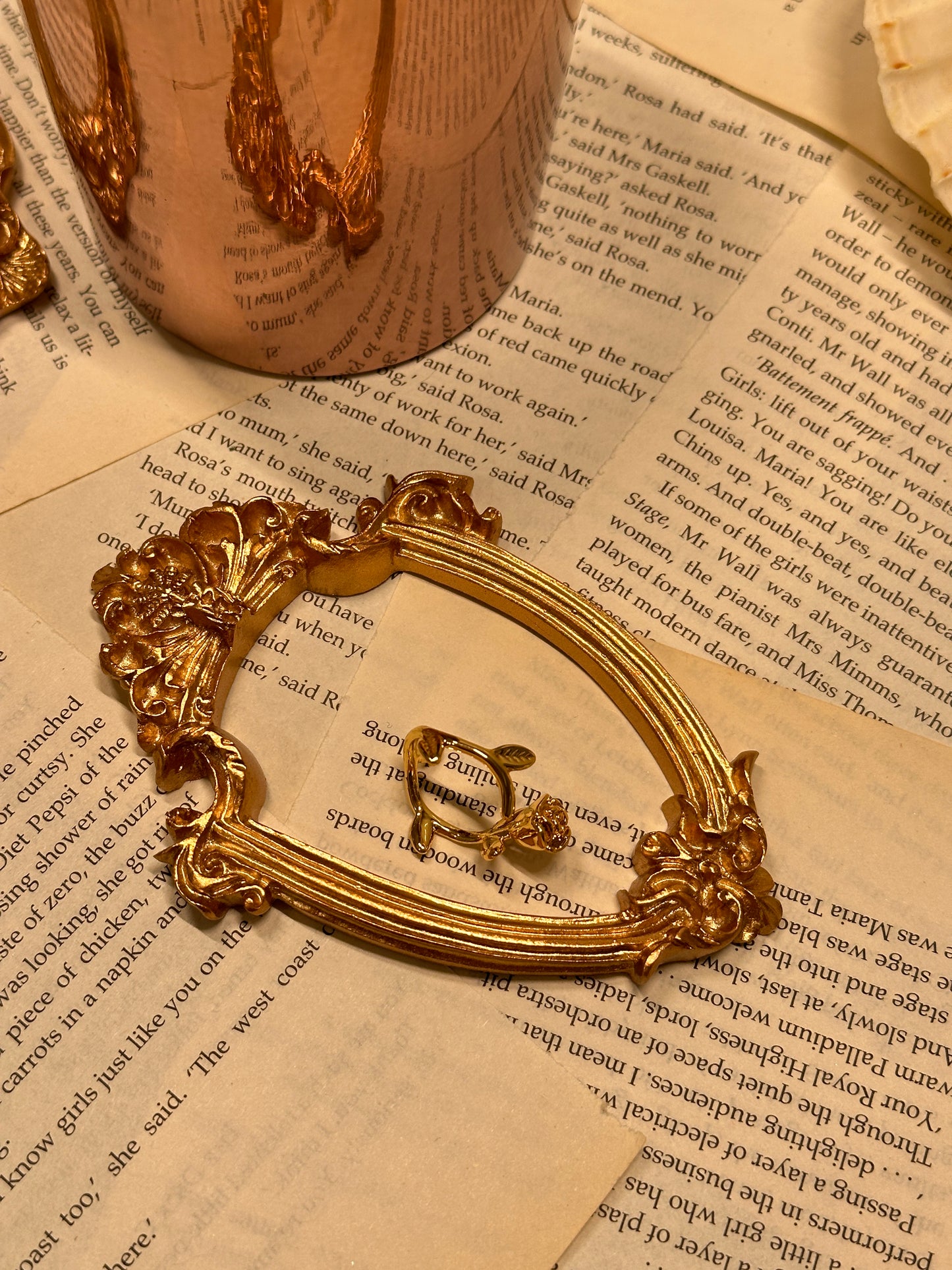 Bague rosette vintage française