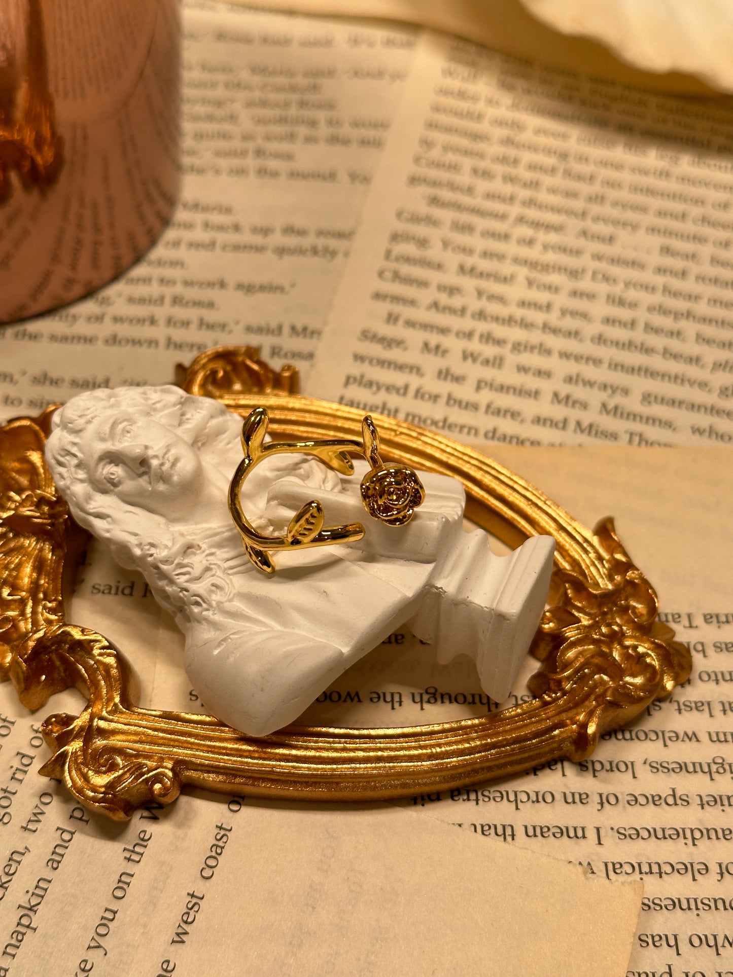 Bague rosette vintage française
