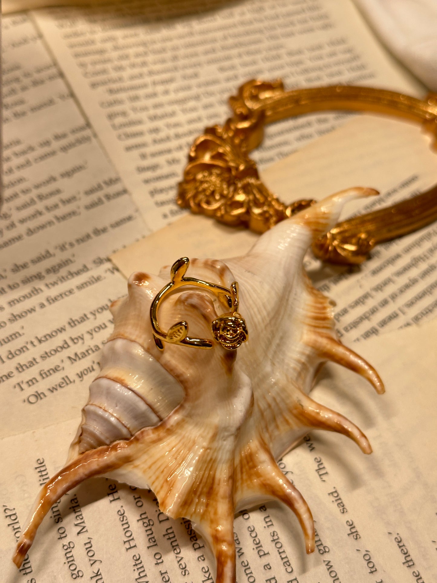 Bague rosette vintage française