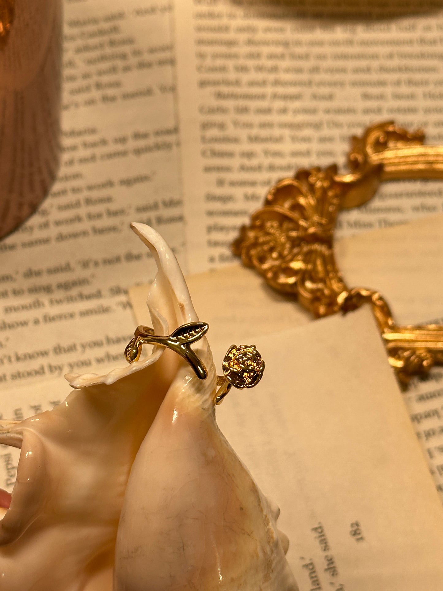 Bague rosette vintage française