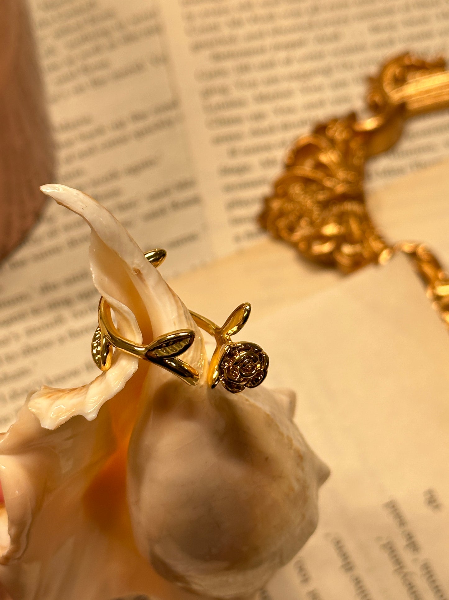 Bague rosette vintage française