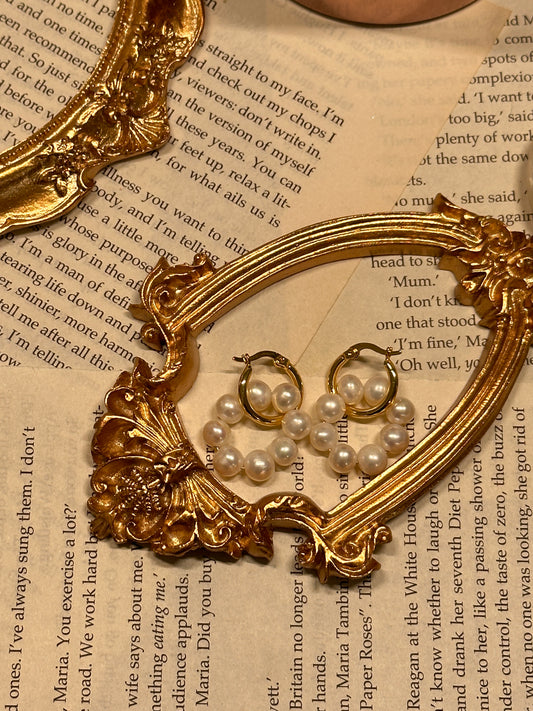 Boucles d'oreilles en perles de création française