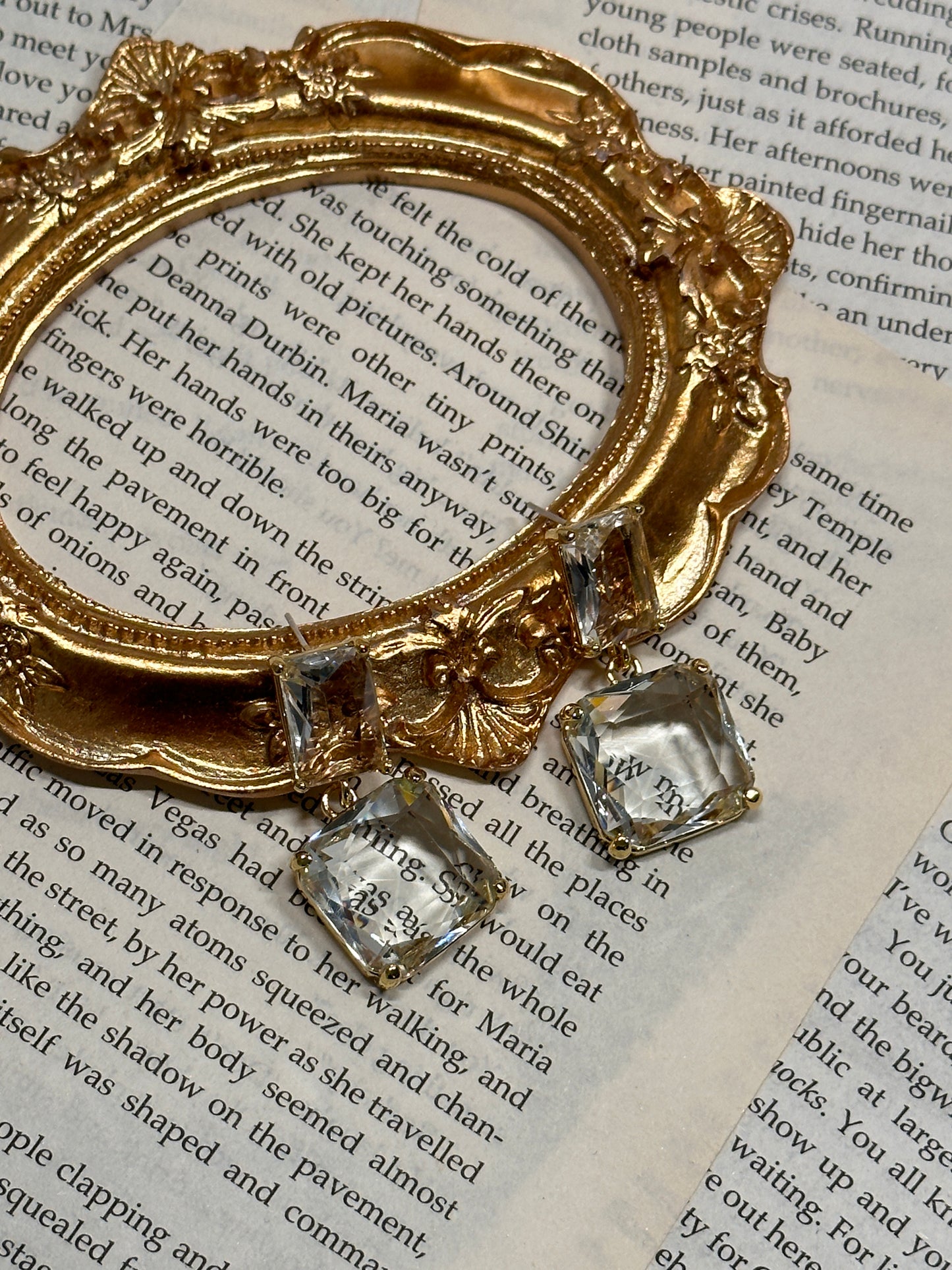 法式复古琉璃耳环