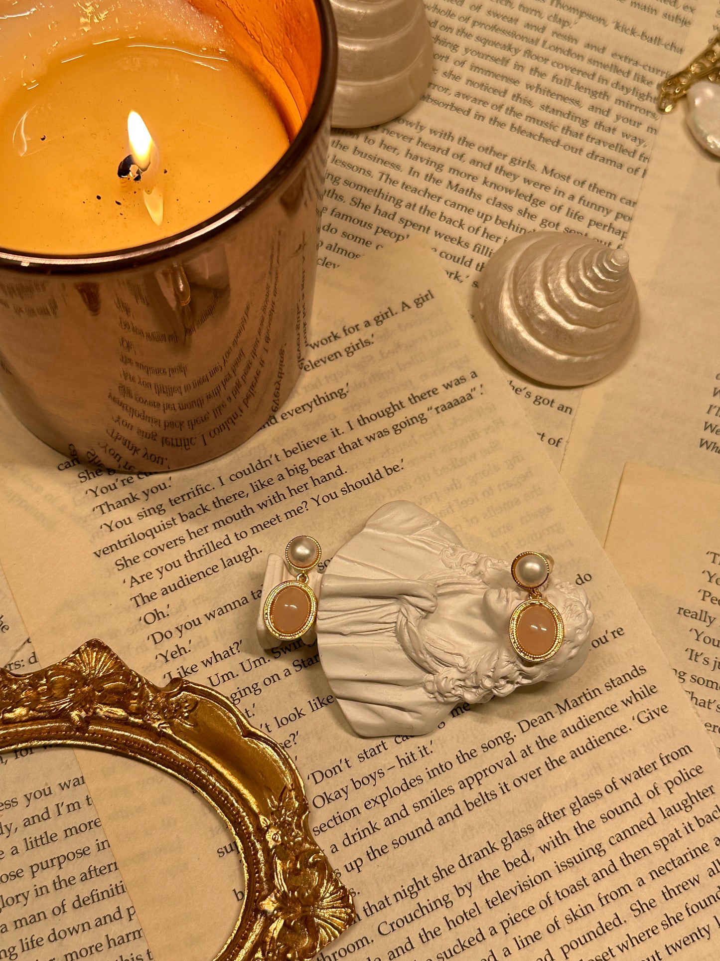 Petite Disc & Pearl Earrings