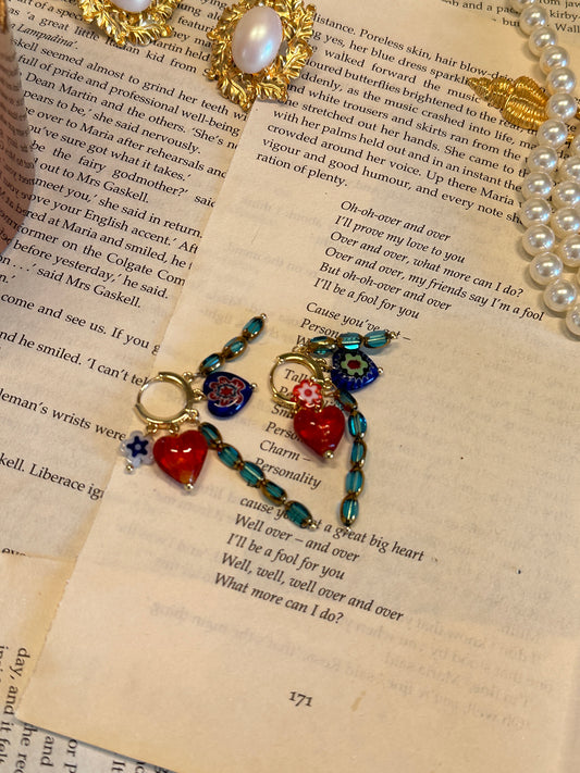 Colorful Glaze Beads Earrings