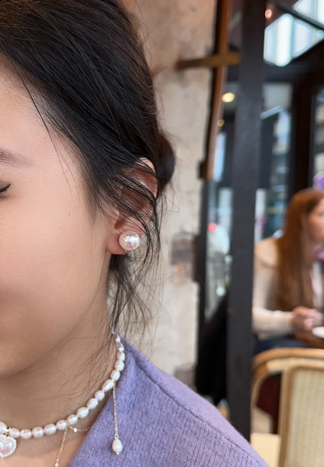 12mm Shell Pearl Earrings/Ear Clips