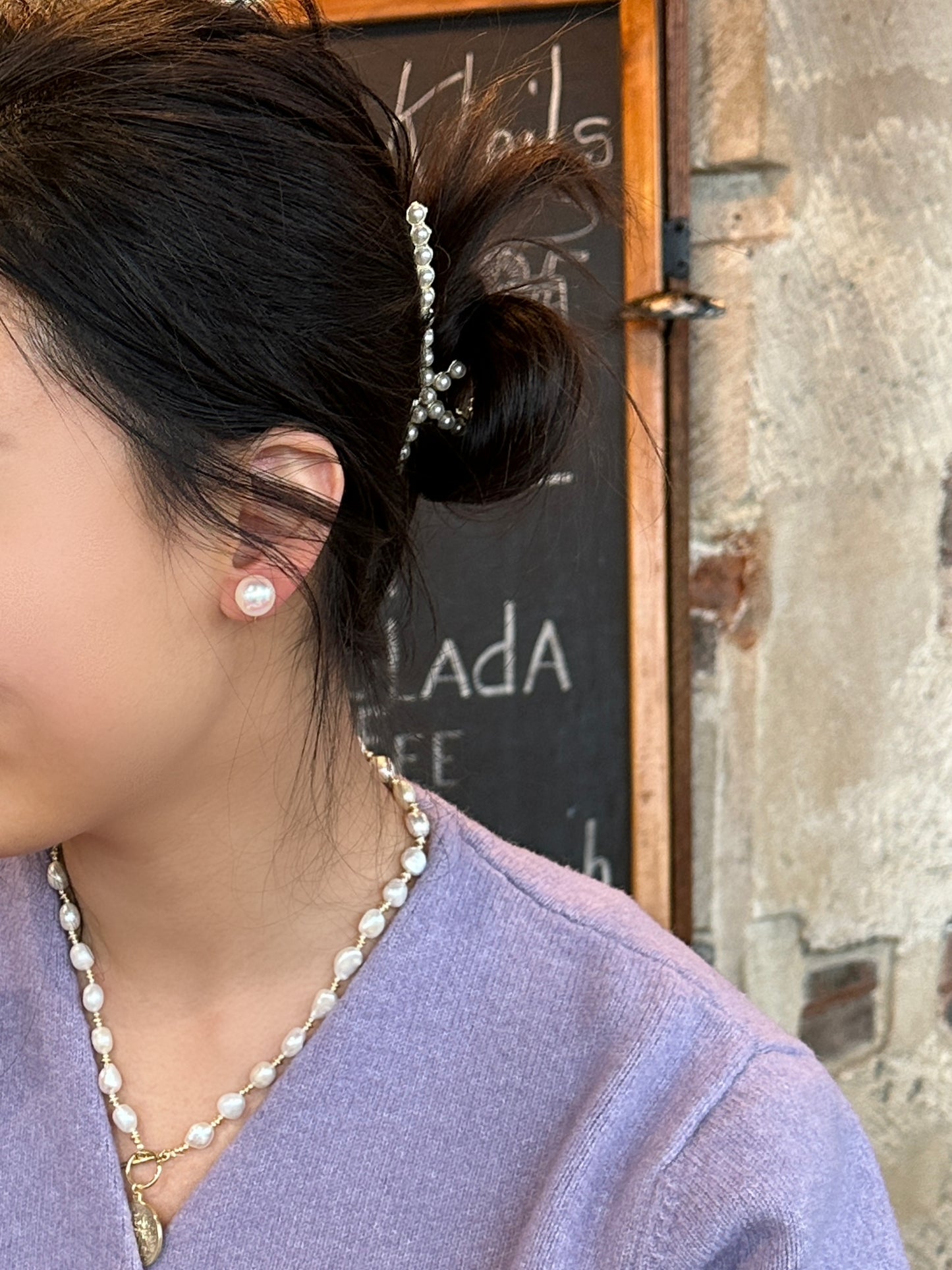 12mm Shell Pearl Earrings/Ear Clips